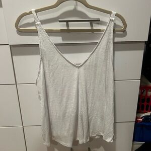 White Free People medium flowy tank top